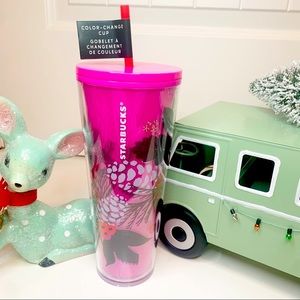 Starbucks COLOR CHANGING Holiday 2021 Pink Tumbler